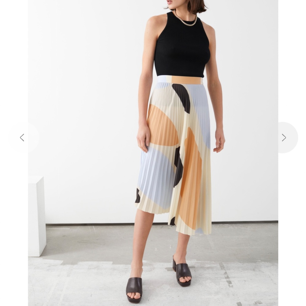 Looking for Other Stories Plisse Pleated Skirt
